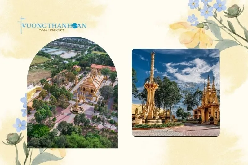 Chùa Vàm Rây Trà Vinh – Ngôi chùa Khmer dát vàng lớn nhất miền Tây