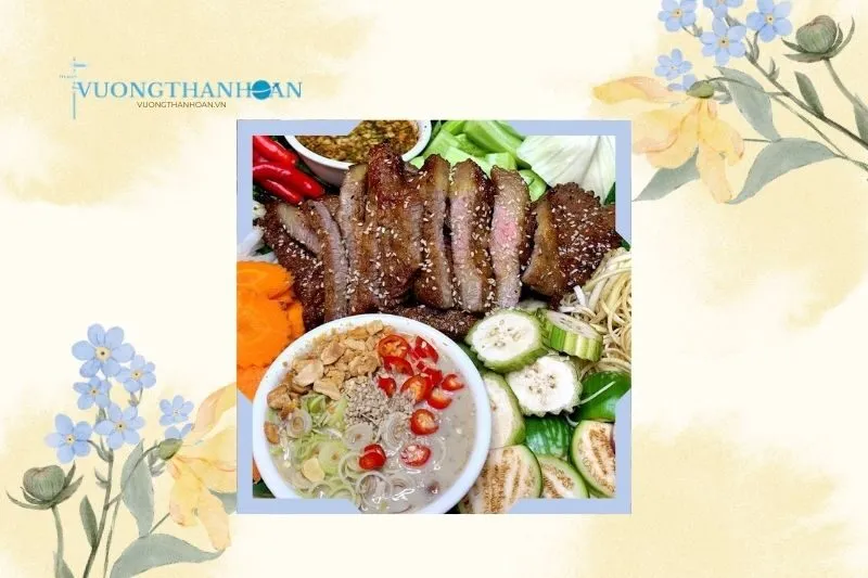 Cuốn Bánh Tráng Với Mắm Bò Hóc